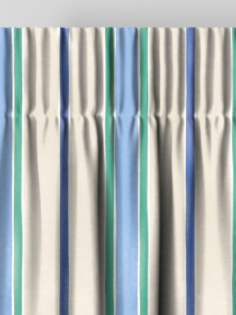 Bluebellgray cotton seaside stripe curtains, UK version