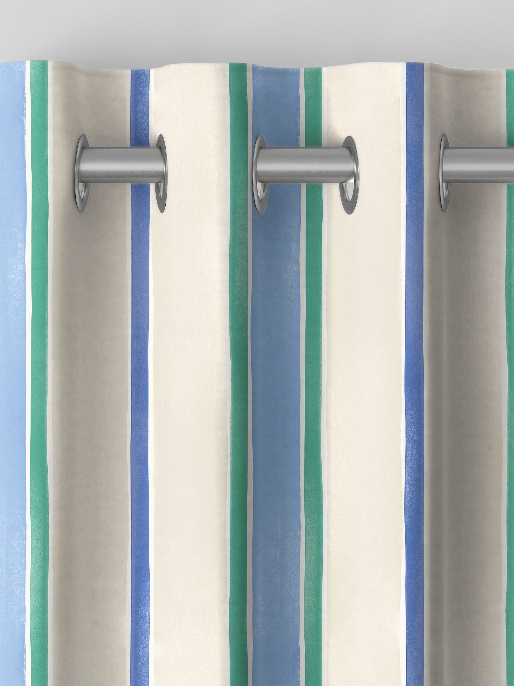 Bluebellgray cotton seaside stripe curtains, UK version