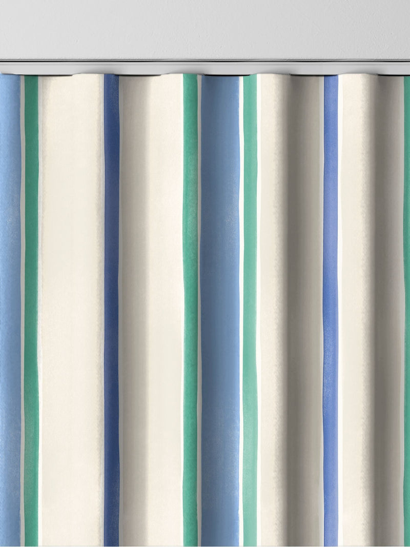 Bluebellgray cotton seaside stripe curtains, UK version