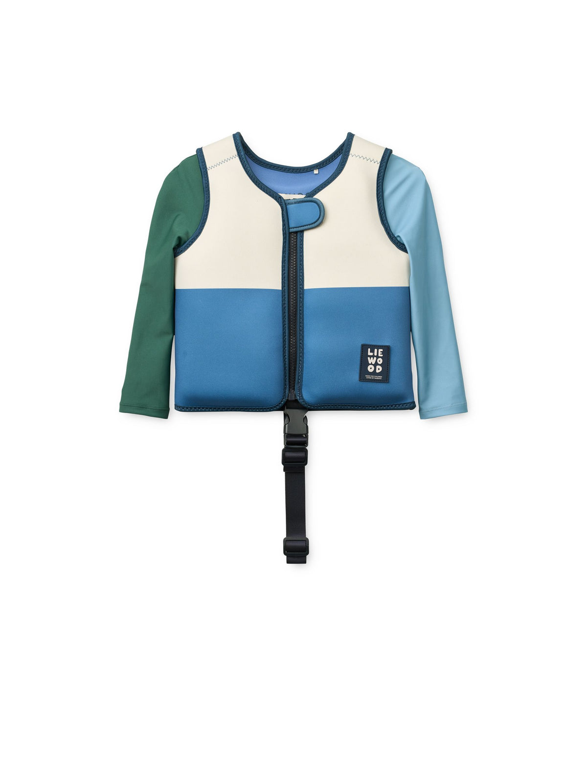 Liewood Blue Sleeves swim vest for kids, imported from the UK