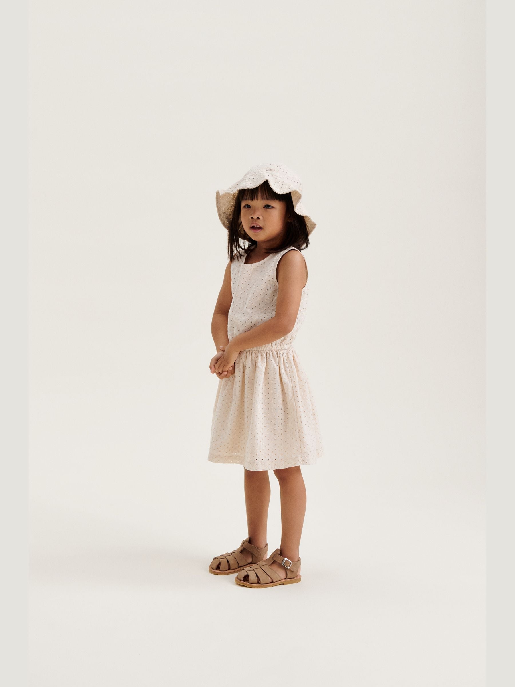 Liewood cream Amelia Anglaise sun hat, UK version