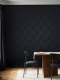 Graham & Brown Woodland Fable navy damask wallpaper 10m x 52cm, imported from the UK