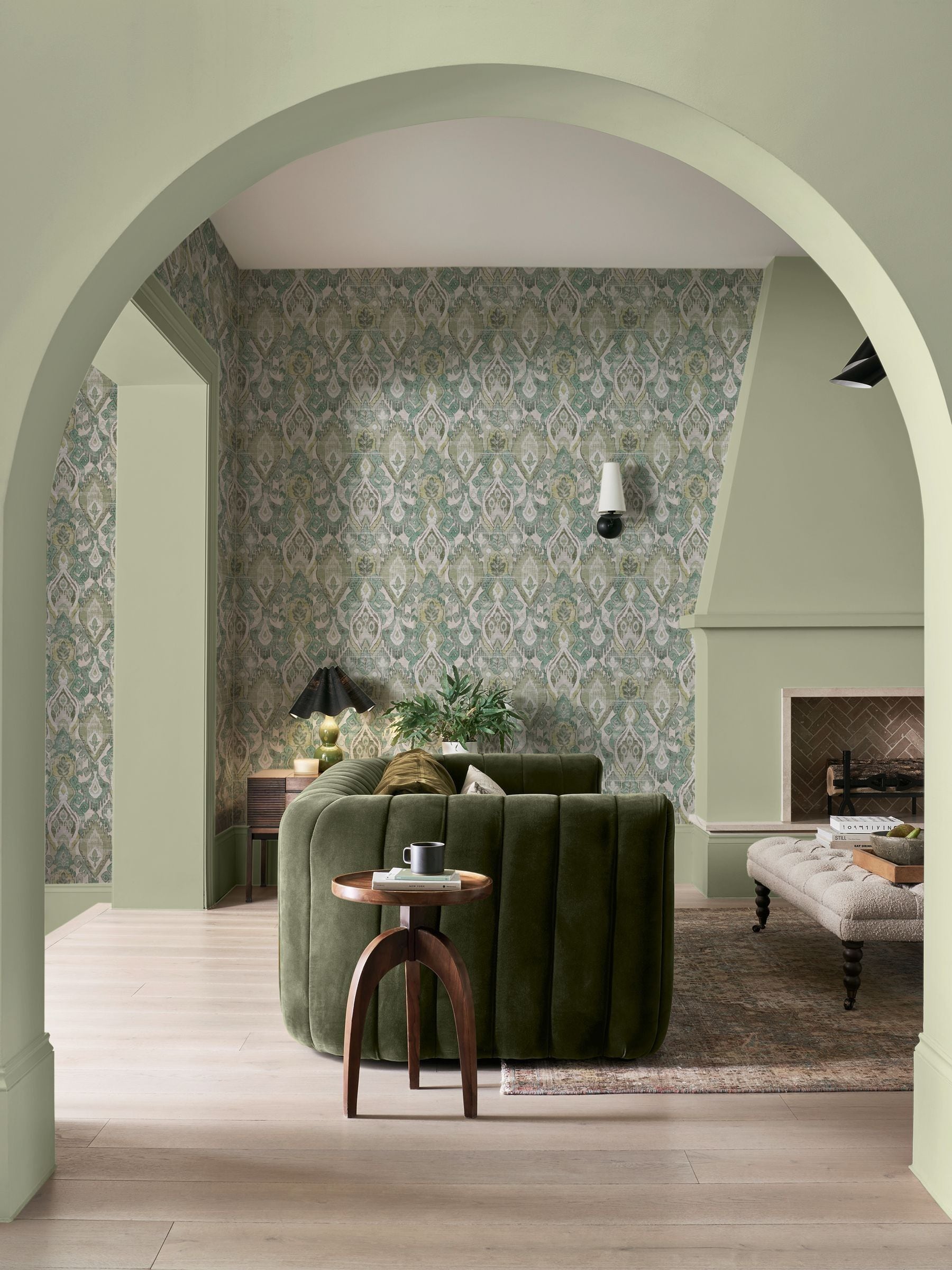 Graham & Brown Daraee Tapestry Blue Green Wallpaper 10m x 52cm