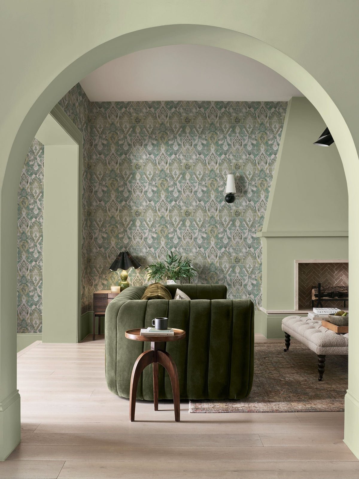 Graham & Brown Daraee Tapestry Blue Green Wallpaper 10m x 52cm