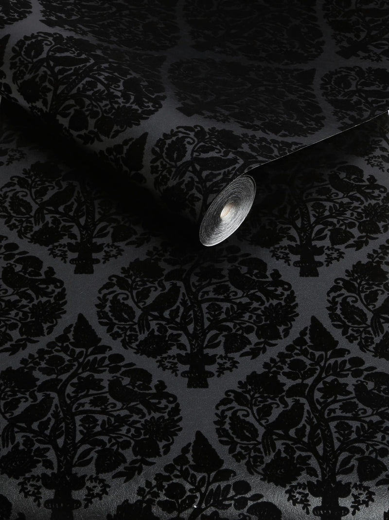 Graham & Brown Noir Woodland Fable wallpaper 10m (British brand)