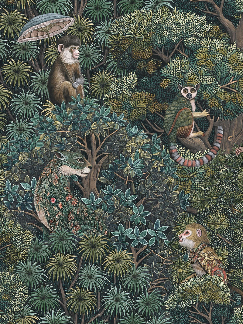 Graham & Brown Treetop Troop jungle wallpaper 10m roll - British product