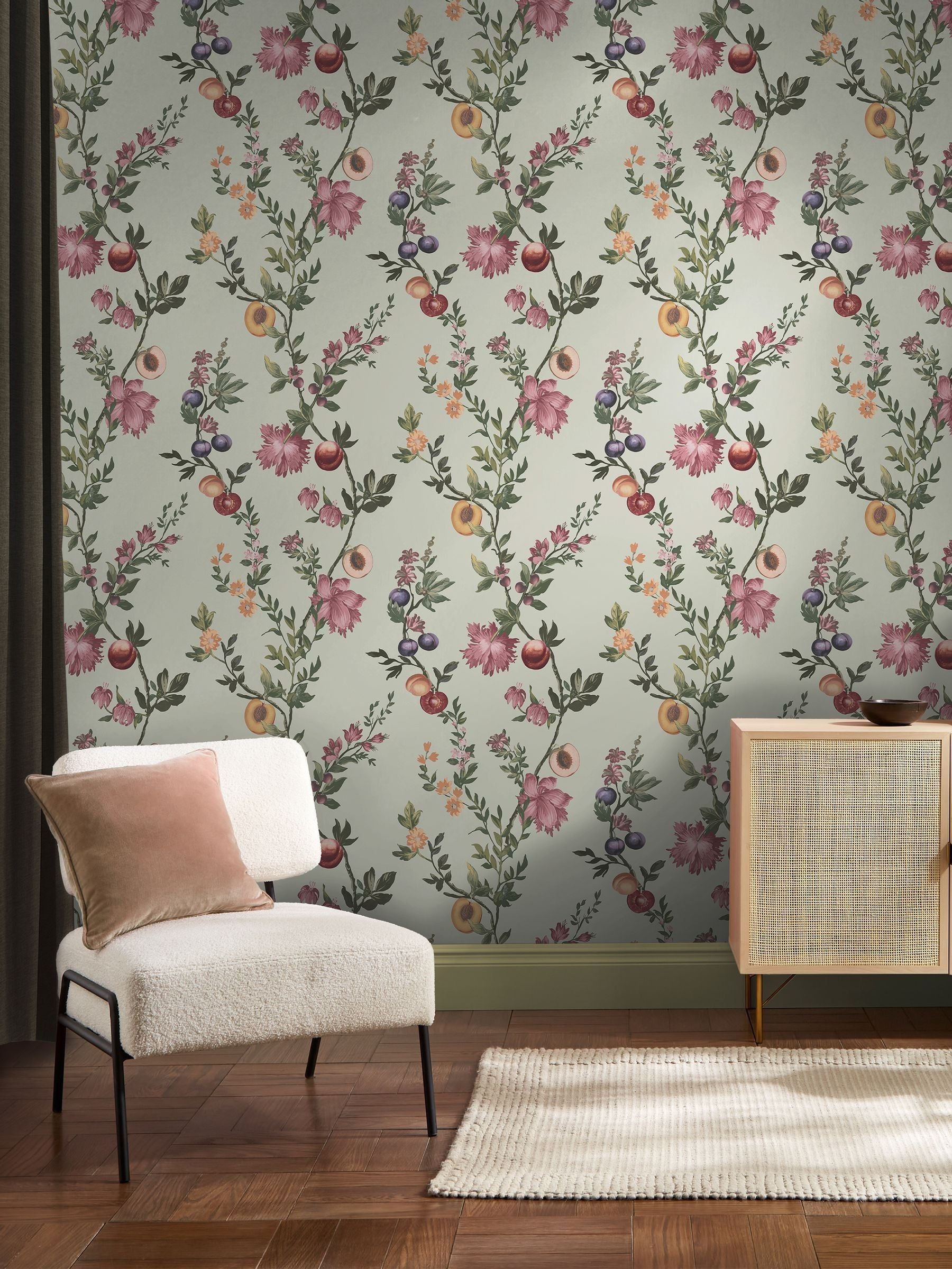 Graham & Brown Sage Allurium 10M Wallpaper