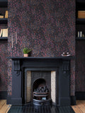 Graham & Brown Blue Pink Painterly Flora 10M Wallpaper