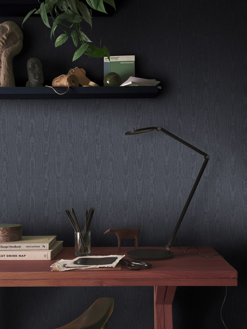 Graham & Brown Lavender Moire Wallpaper 10m x 52cm