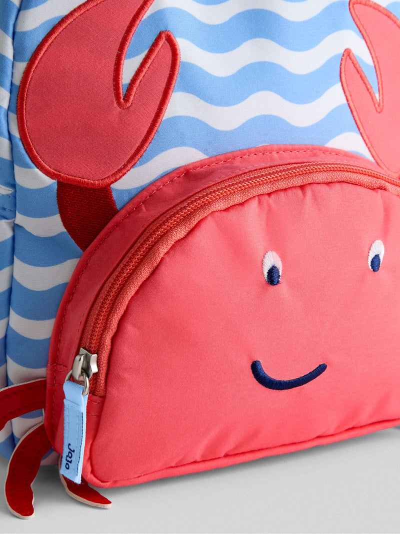 JoJo Maman Bébé crab appliqué backpack - British product
