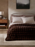 Brown Aspen Faux Fur Throw
