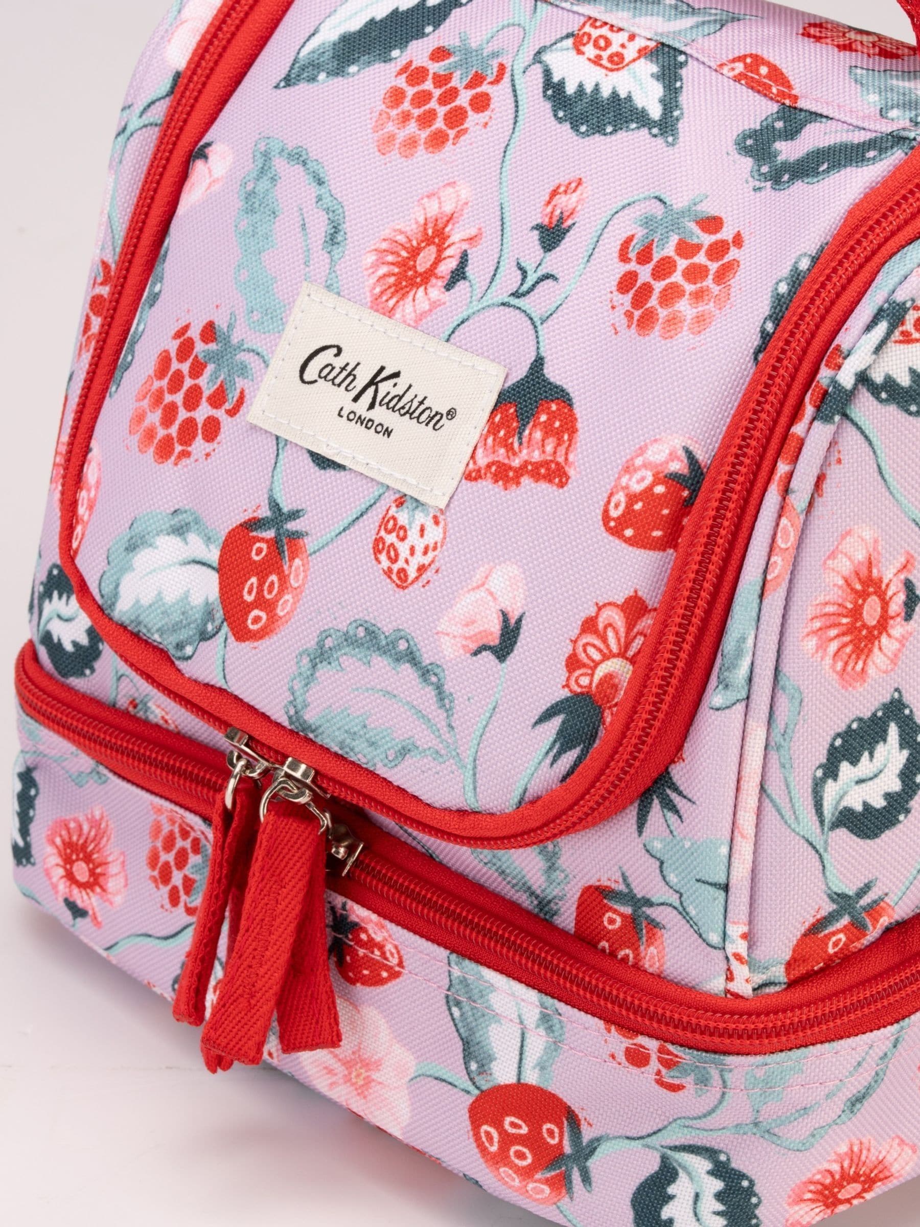 Cath Kidston Pink Raspberry small cooler bag, imported from the UK