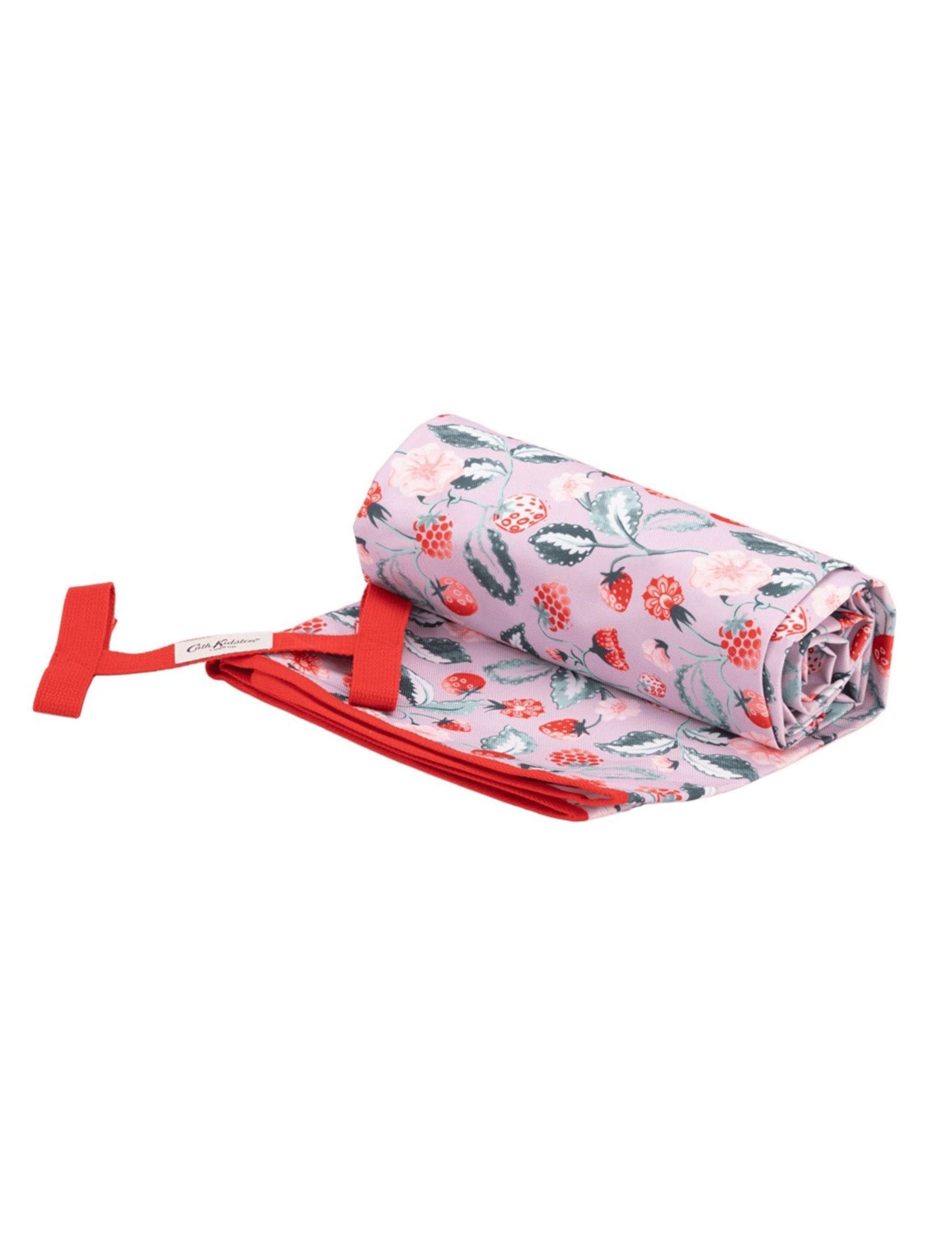 Cath Kidston pink raspberry pattern picnic blanket, UK version