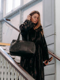 Pure Luxuries London Black Airgo's Leather Cabin Bag