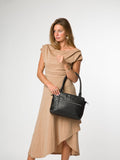 Pure Luxuries London brown Mooki leather handbag 24x32cm - British product