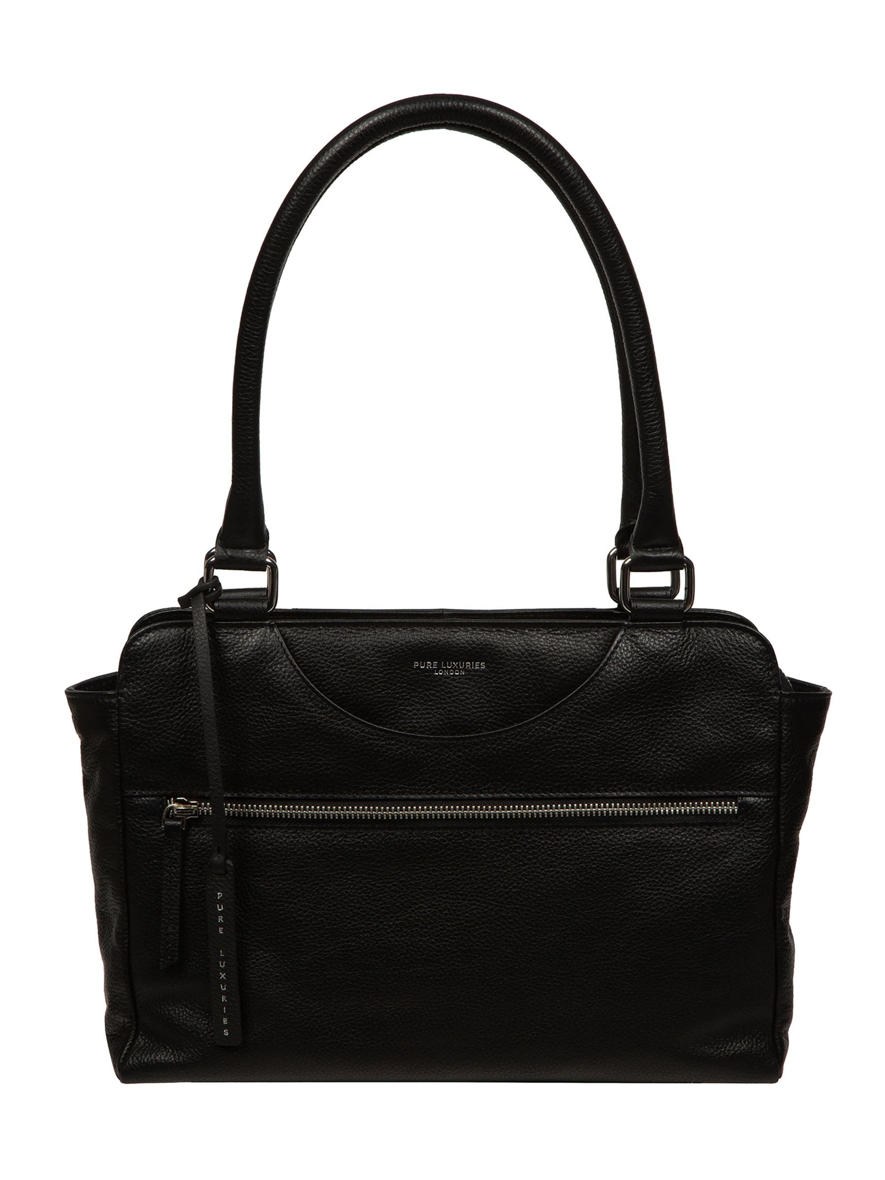 Pure Luxuries London brown Mooki leather handbag 24x32cm - British product
