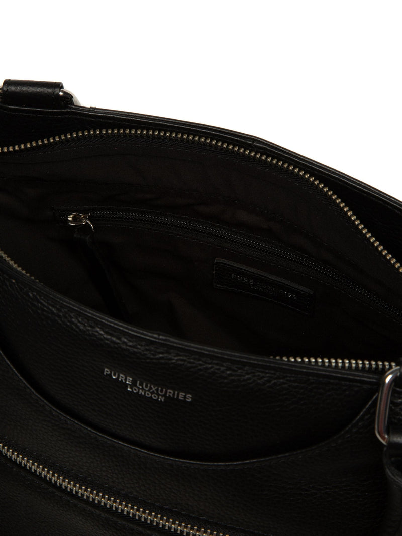 Pure Luxuries London brown Mooki leather handbag 24x32cm - British product