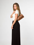 Pure Luxuries London Black Sabina leather grab bag - British product