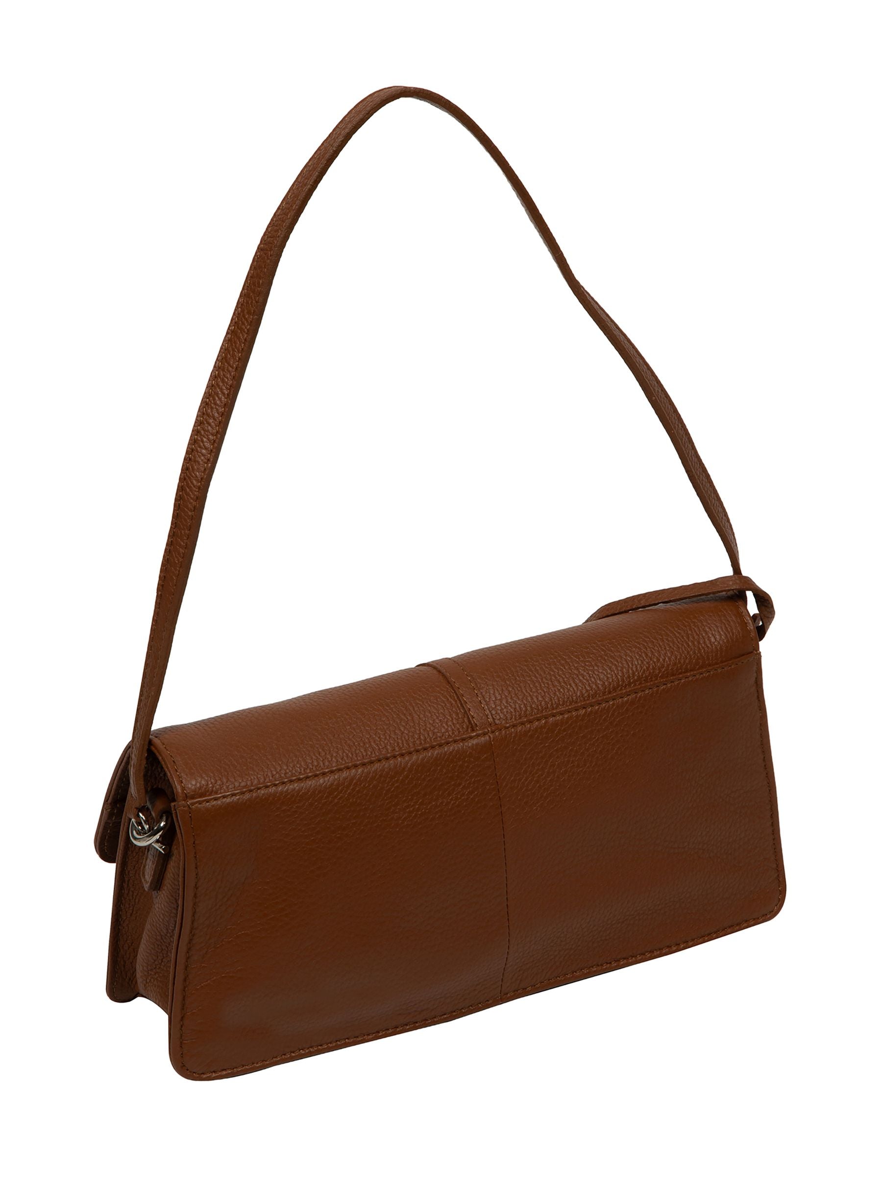 Pure Luxuries London Black Sabina leather grab bag - British product