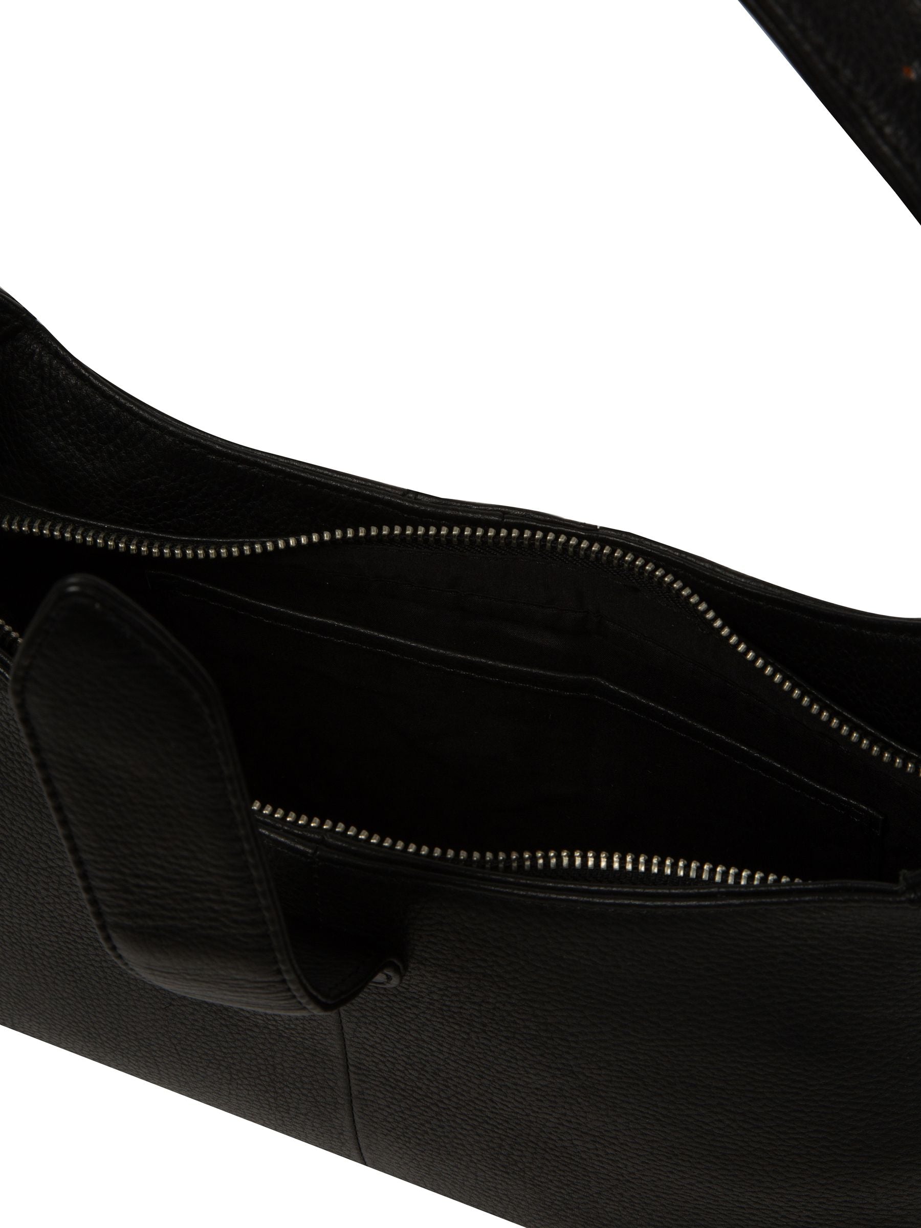 Pure Luxuries London black suki leather evening bag, imported from the UK