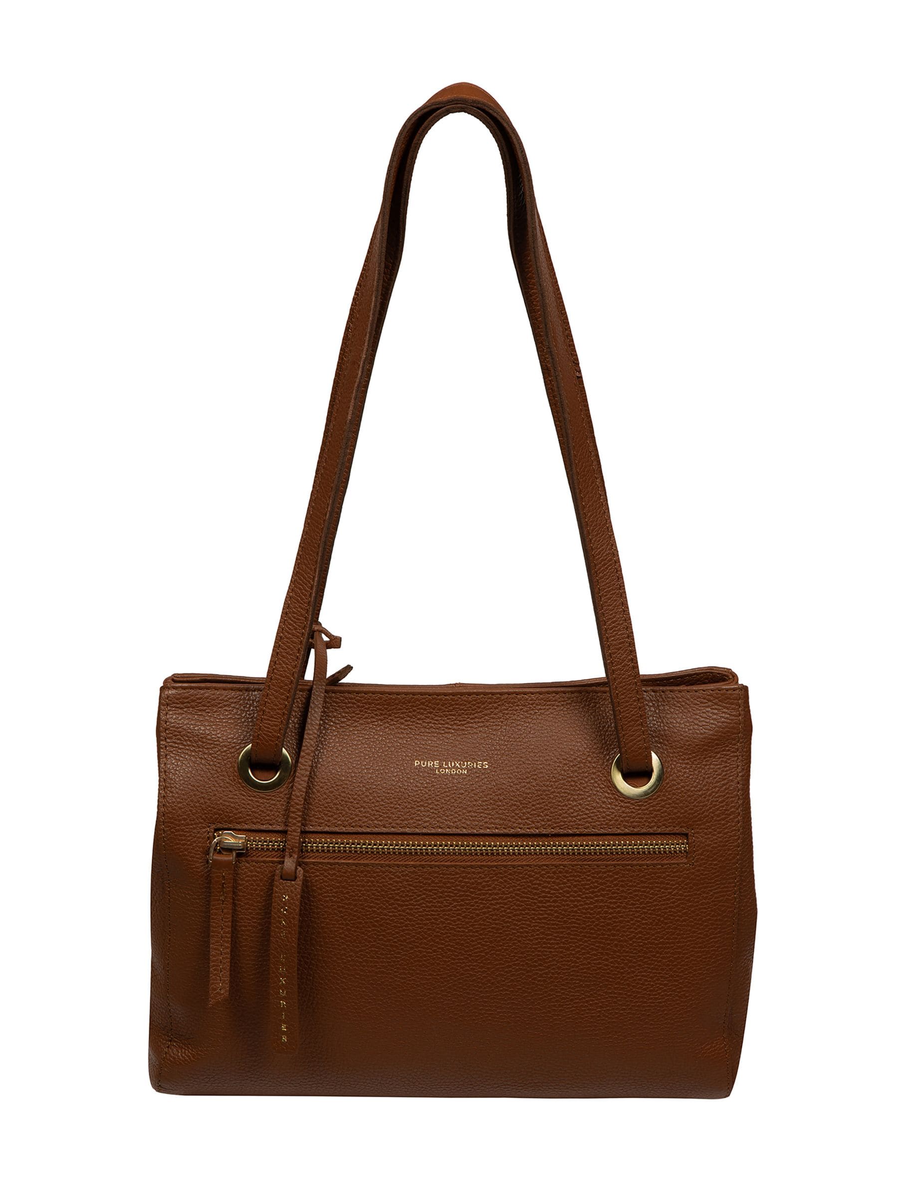 Pure Luxuries London brown Noko leather handbag, UK version