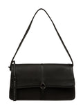 Pure Luxuries London Black Sabina leather grab bag - British product