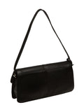 Pure Luxuries London Black Sabina leather grab bag - British product