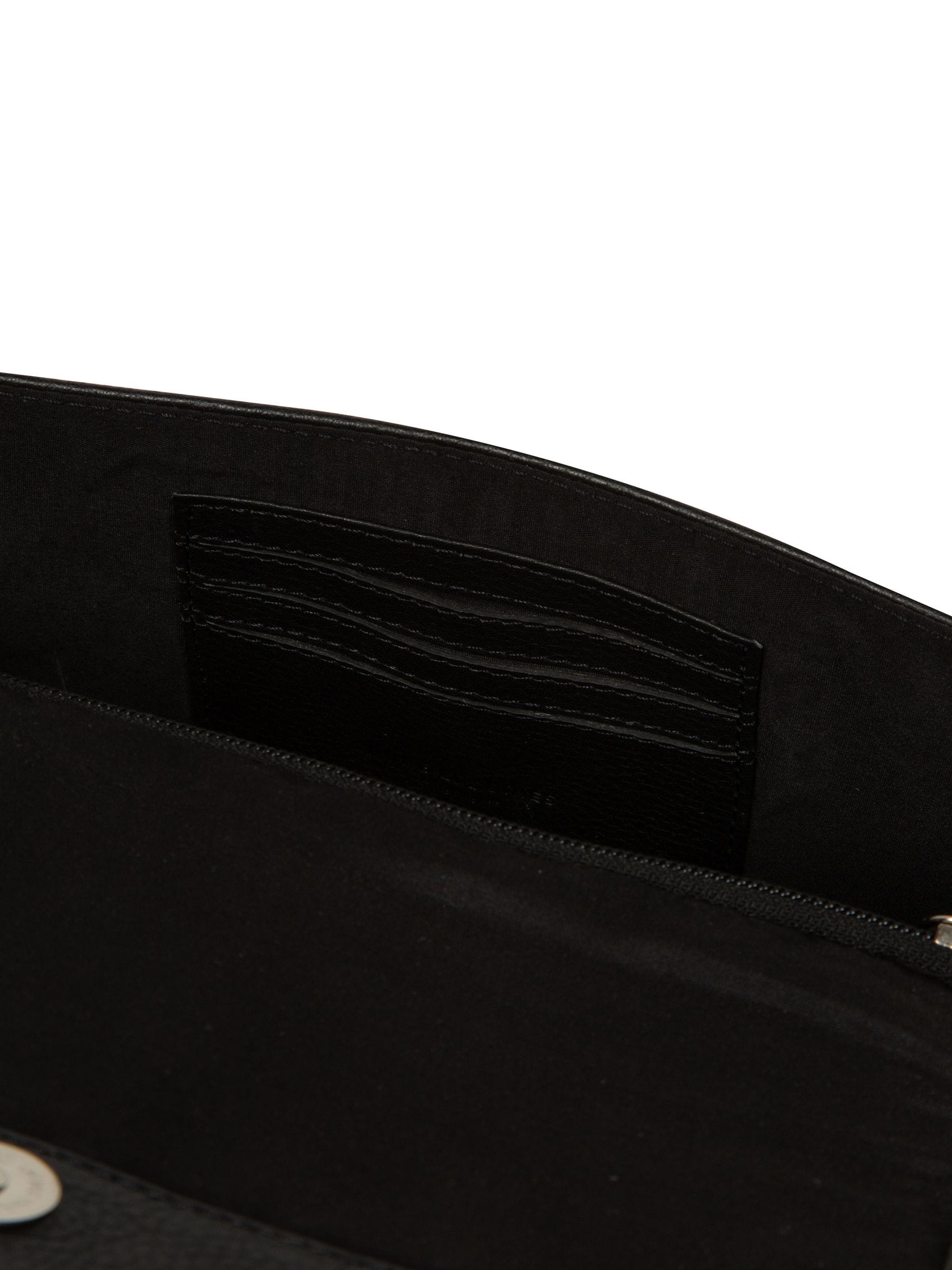 Pure Luxuries London Black Sabina leather grab bag - British product