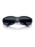 Ray-Ban Mini Mega Balorama Pillow Sunglasses (Transparent Blue Frame, Dark Grey Lens)
