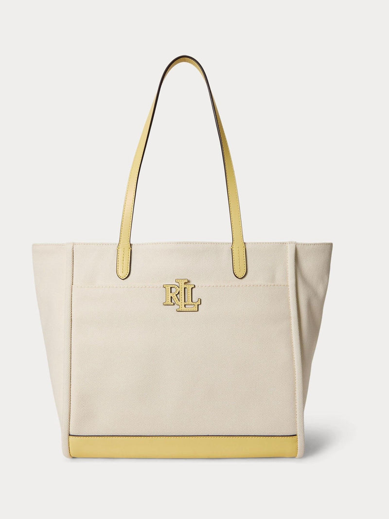 Lauren Ralph Lauren Cameryn large tote bag canvas leather (British brand)