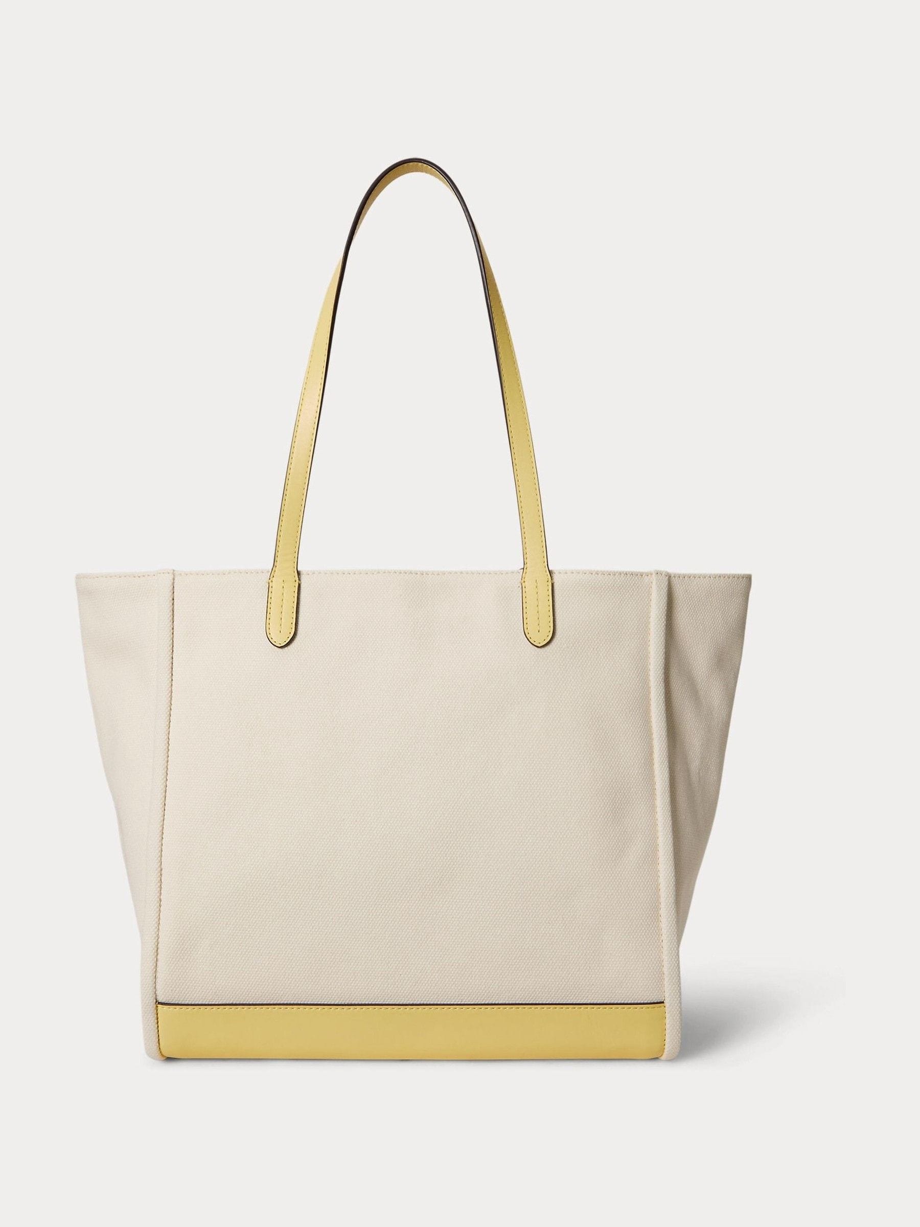 Lauren Ralph Lauren Cameryn large tote bag canvas leather (British brand)