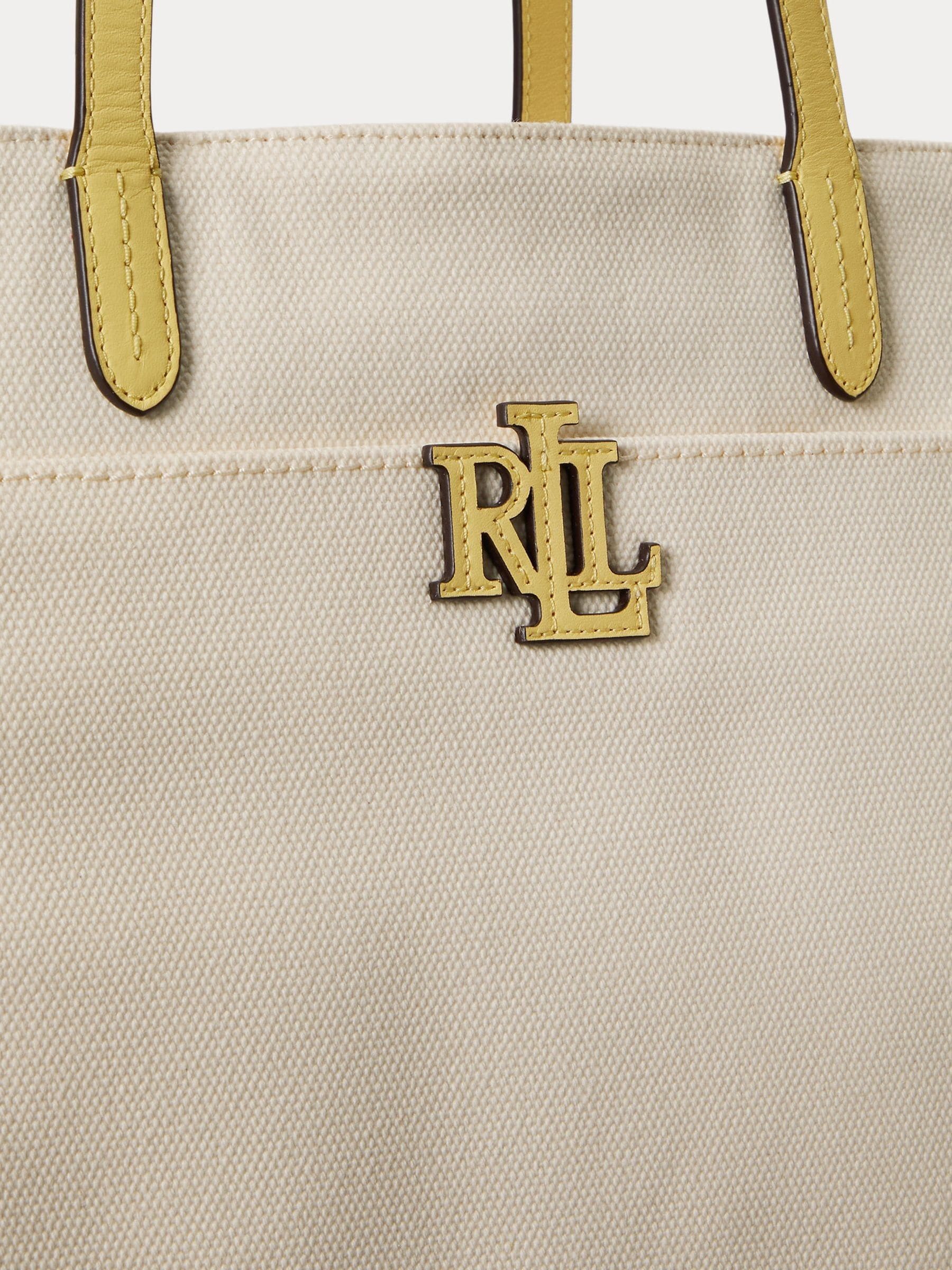 Lauren Ralph Lauren Cameryn large tote bag canvas leather (British brand)
