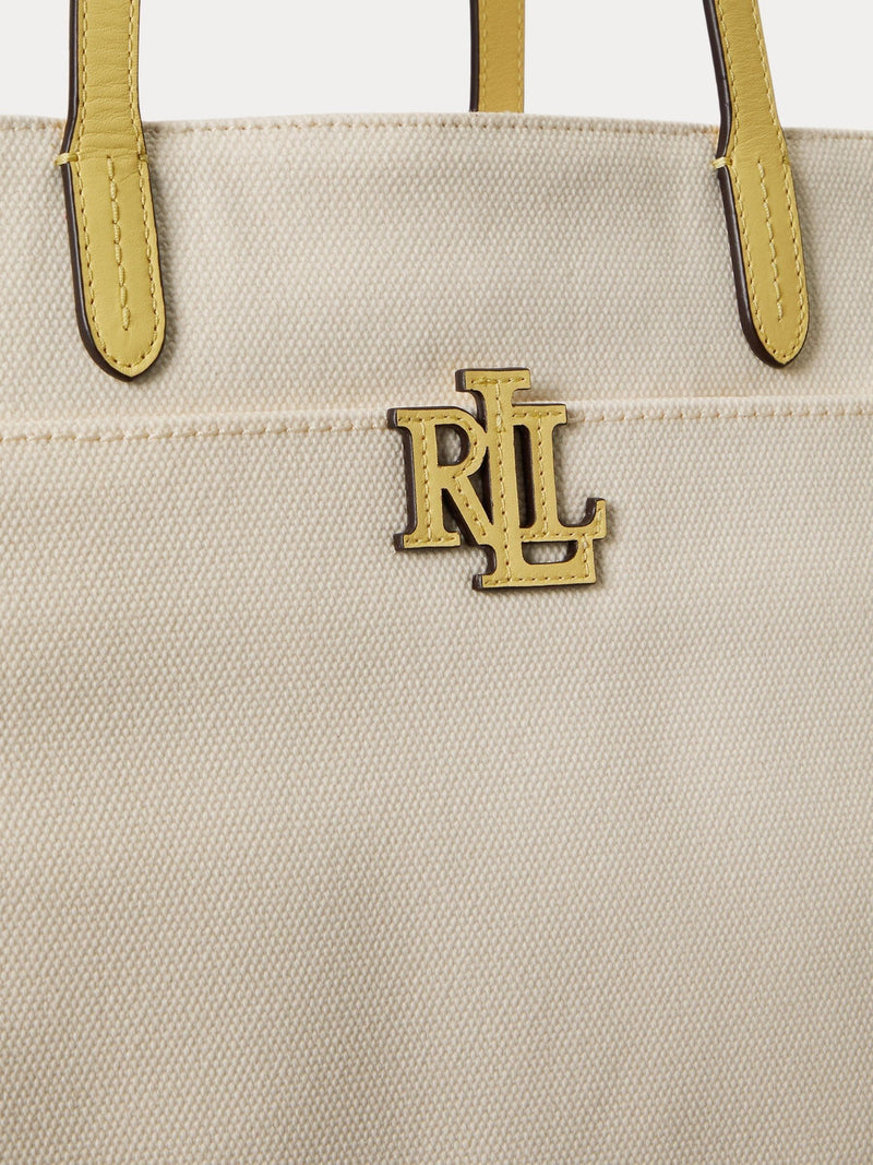 Lauren Ralph Lauren Cameryn large tote bag canvas leather (British brand)