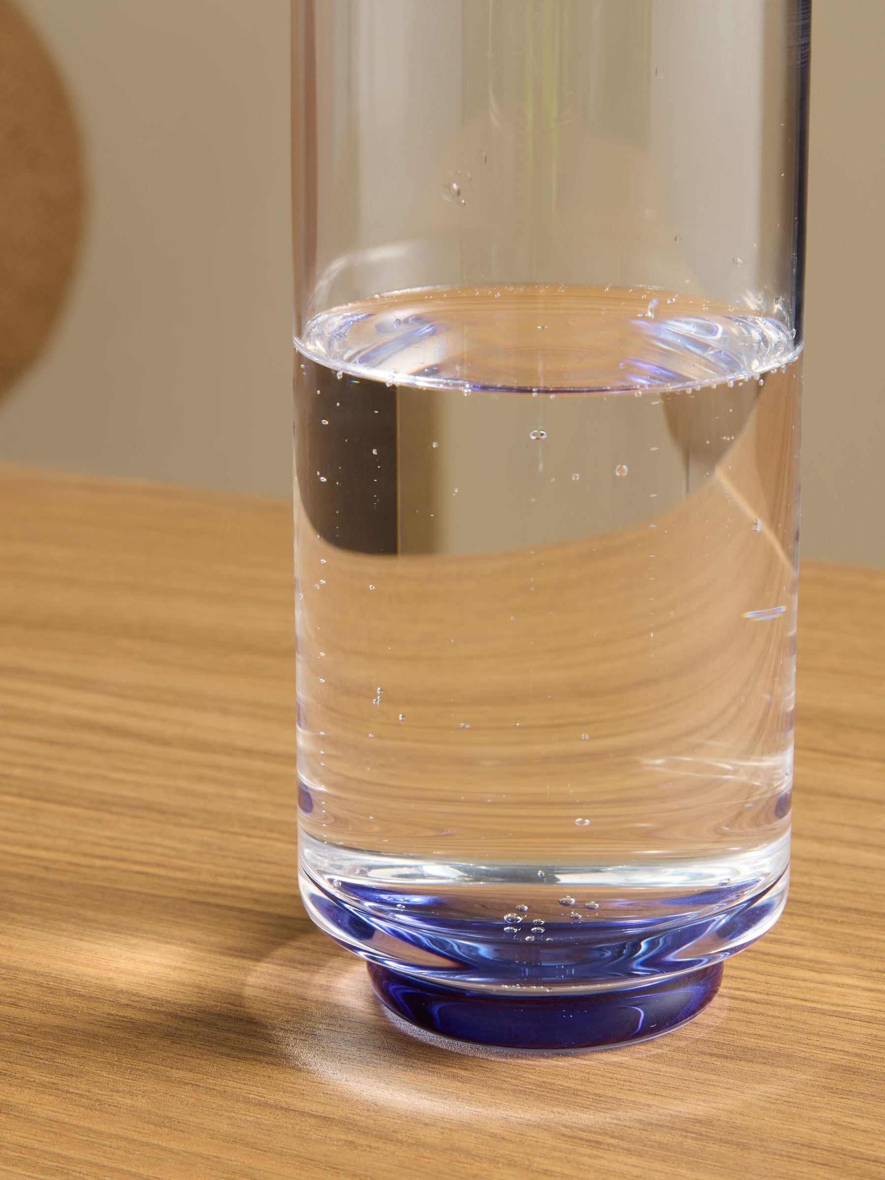 MADE.COM blue Teia hi ball glasses set of 4 350ml, imported from the UK