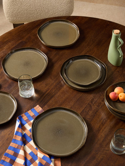 Next MADE.COM Vinnie Brown Dinner Plates Set of 4- Buy online at McGrocer
