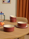 MADE.COM Allesio brown cereal bowls set of 4 (British brand)
