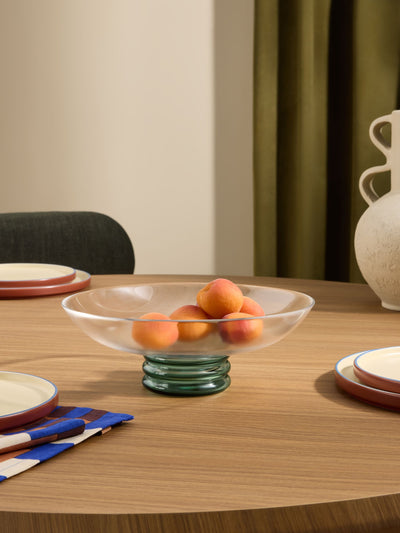 Next MADE.COM Clear Tobii Glass Fruit Bowl 26cm- Buy online at McGrocer