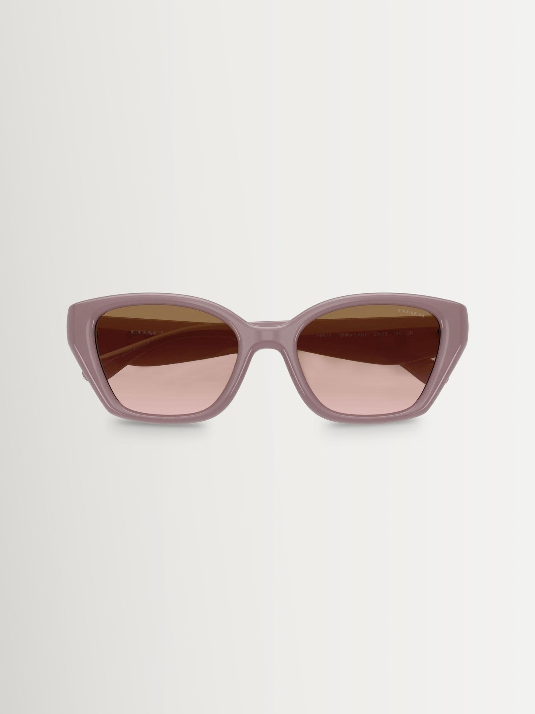Coach pink irregular sunglasses with brown peach gradient lenses - British product