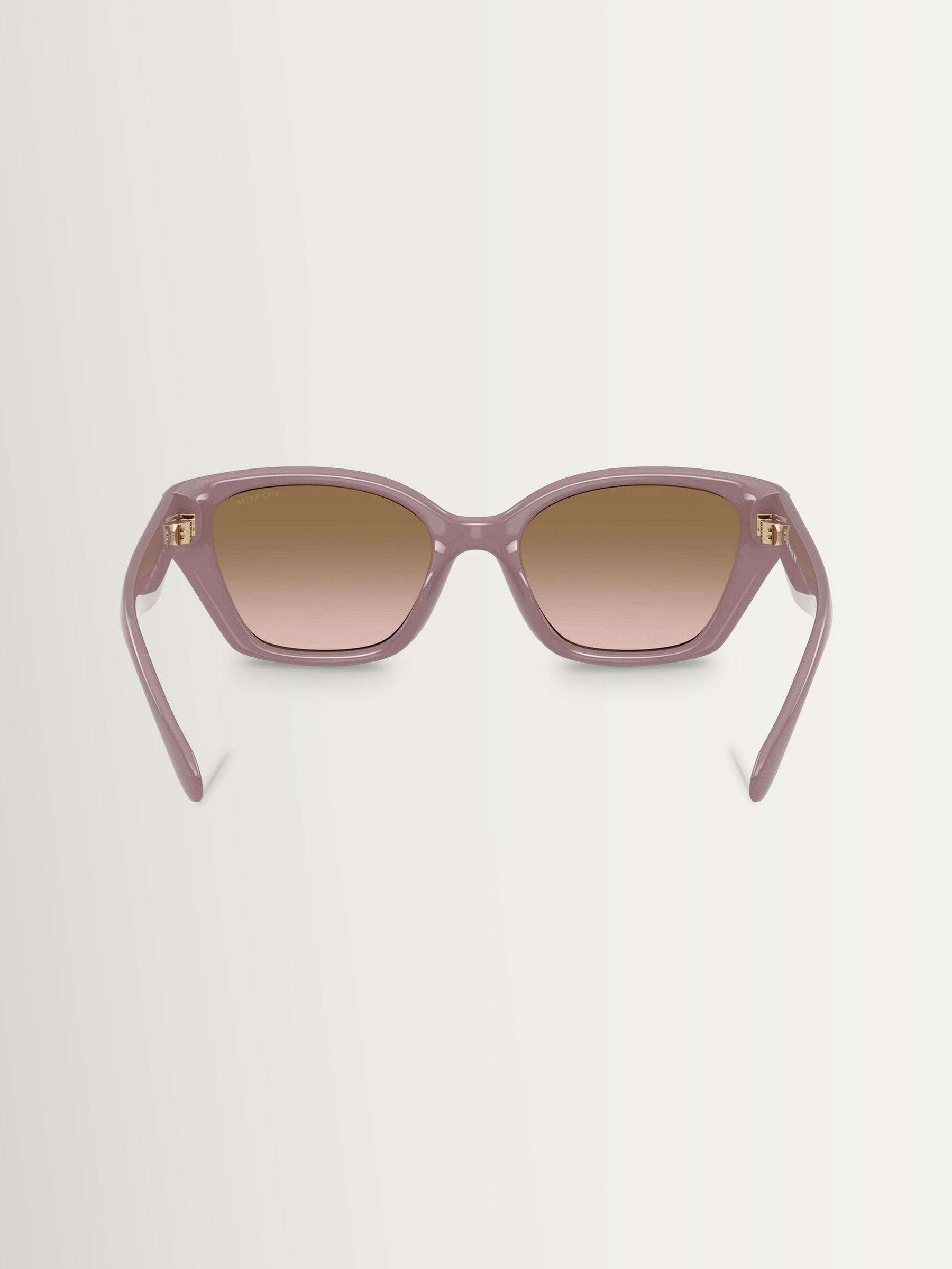 Coach pink irregular sunglasses with brown peach gradient lenses - British product