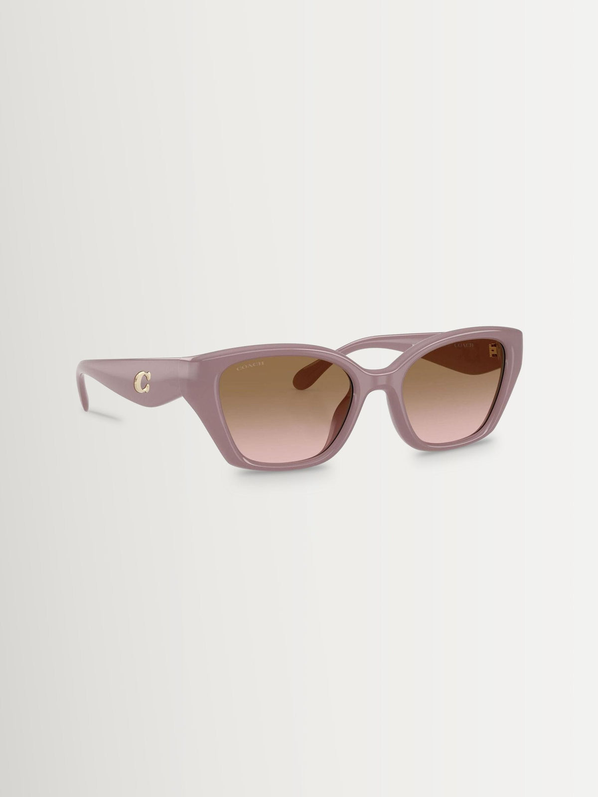Coach pink irregular sunglasses with brown peach gradient lenses - British product