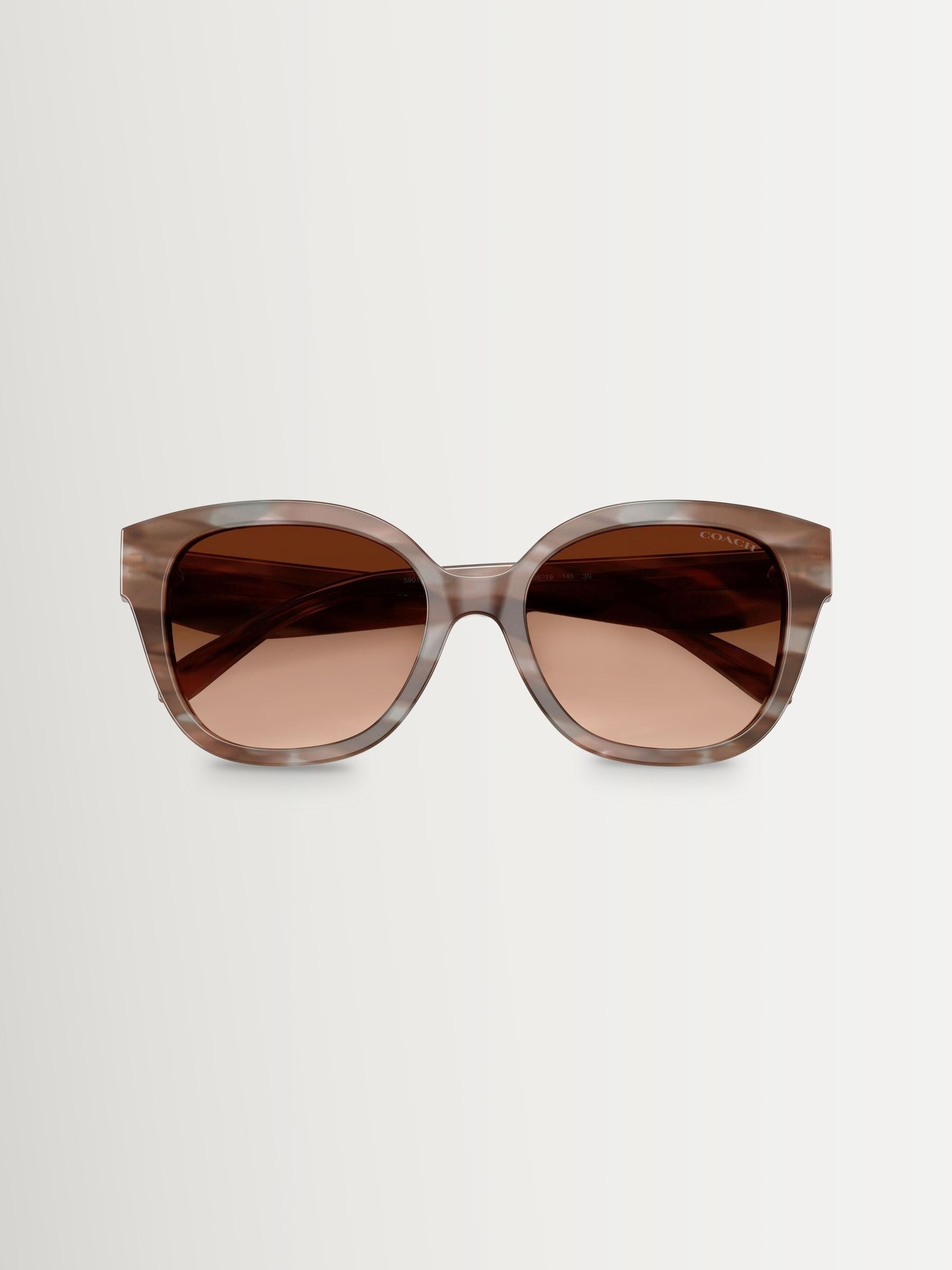 COACH square sunglasses pink acetate frame, UK version