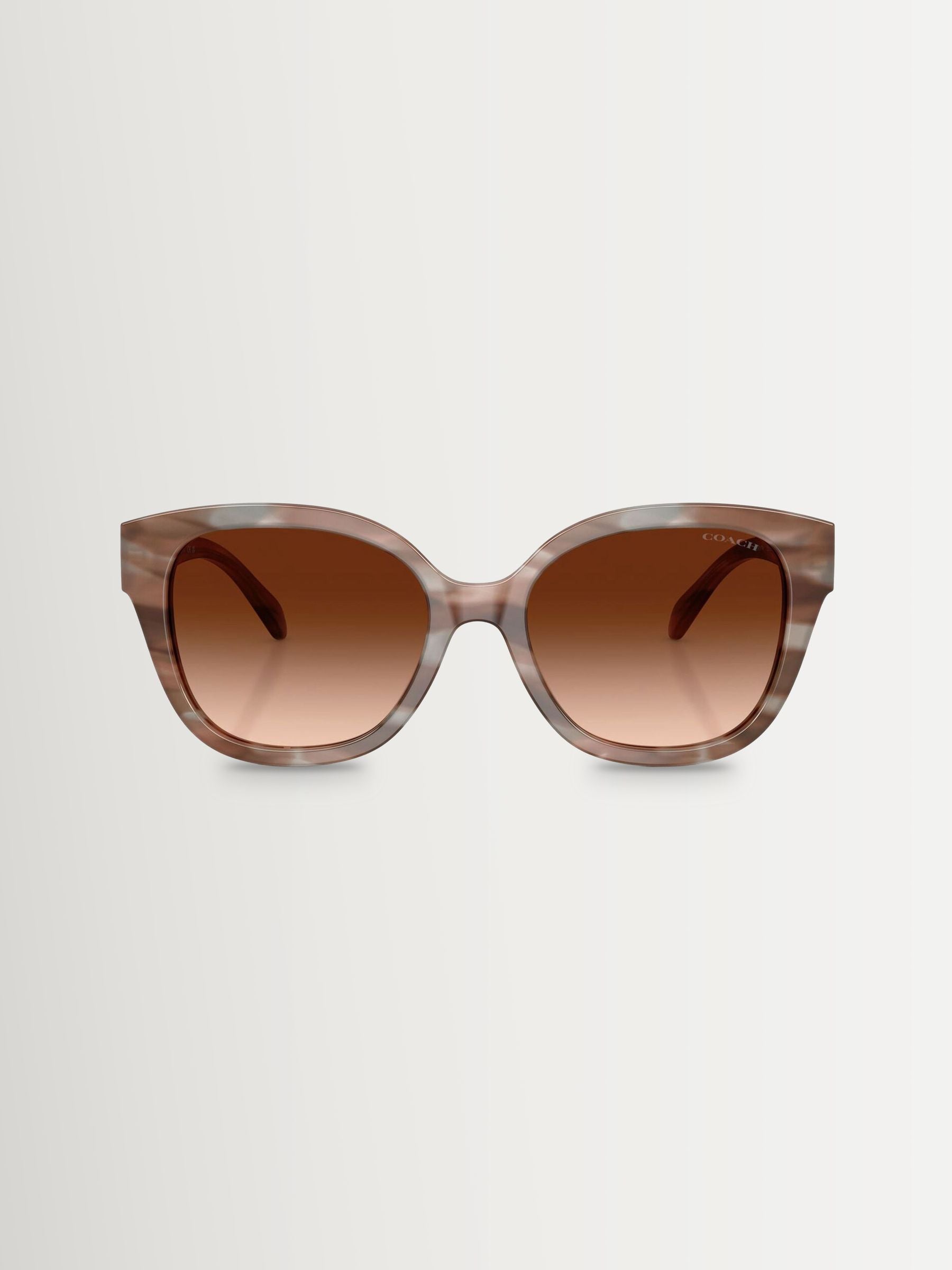 COACH square sunglasses pink acetate frame, UK version