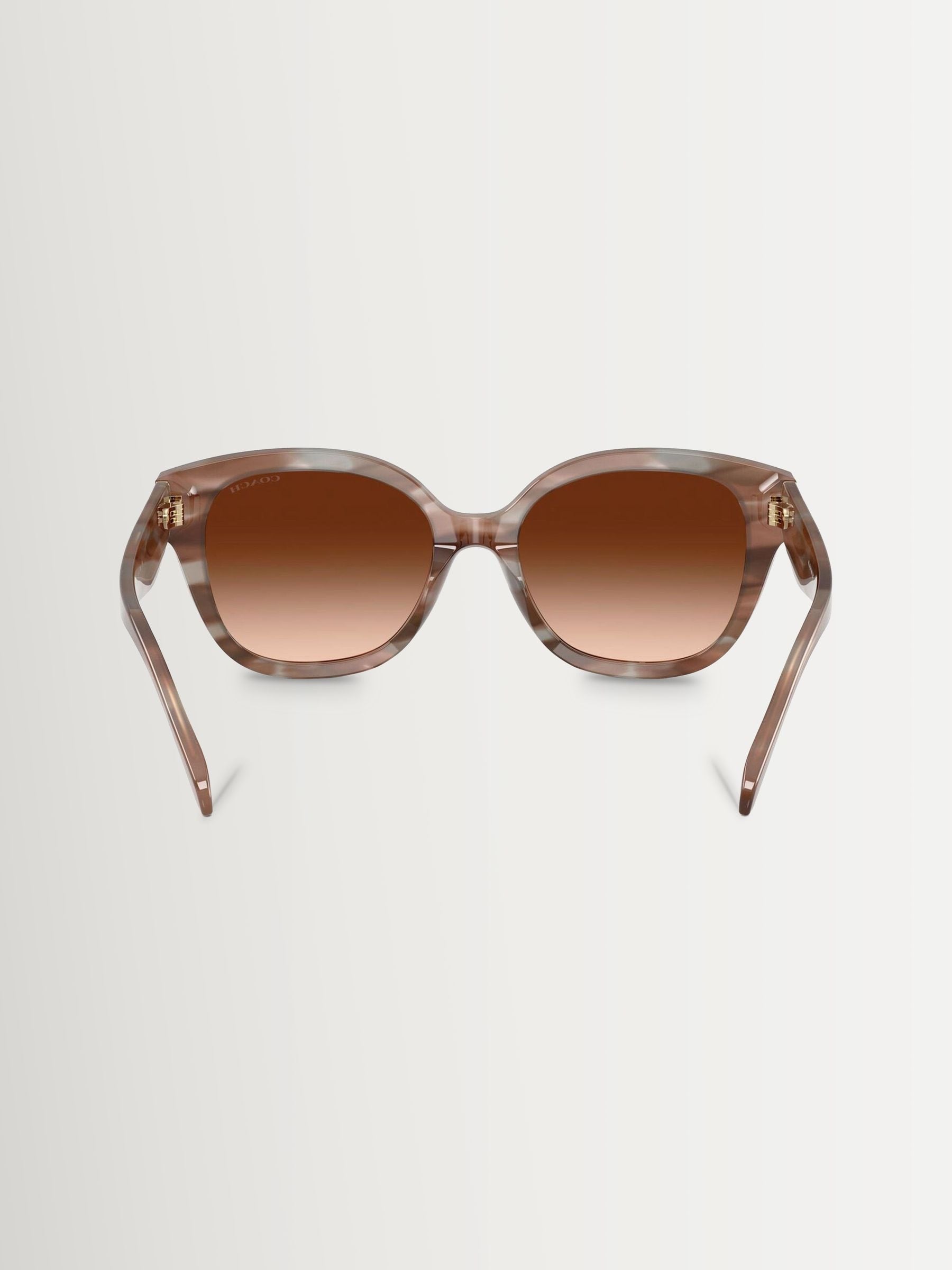 COACH square sunglasses pink acetate frame, UK version