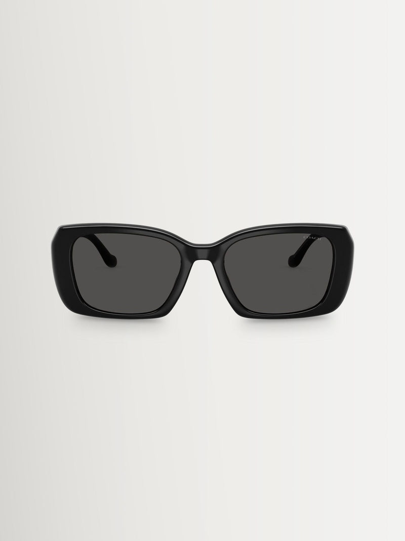 Coach square sunglasses black, UK version