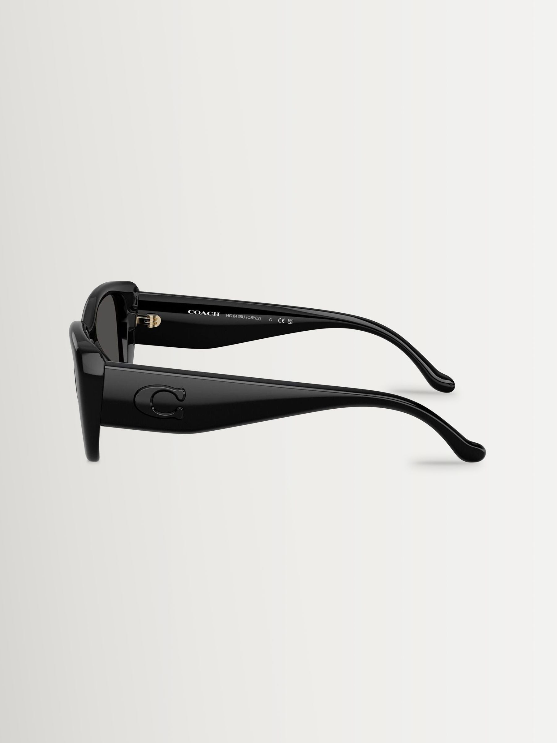 Coach square sunglasses black, UK version