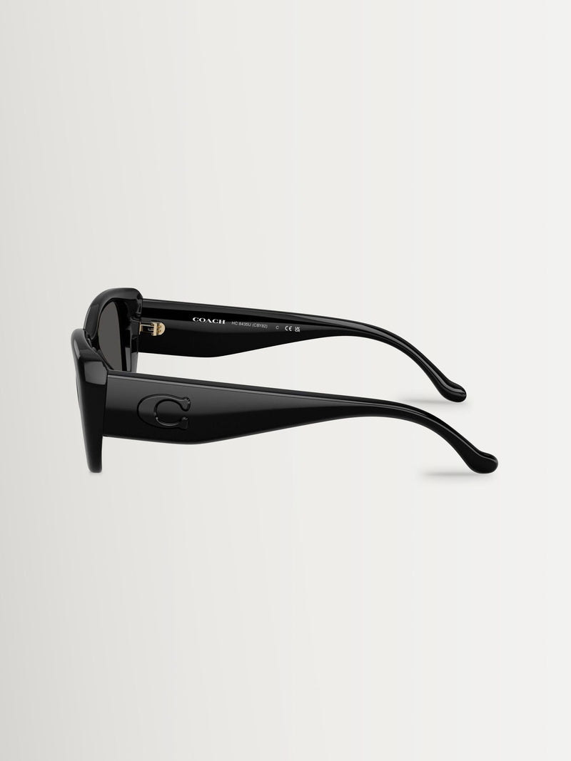 Coach square sunglasses black, UK version