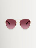 Coach pilot sunglasses gold frame merlot gradient lenses, imported from the UK
