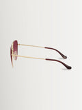 Coach pilot sunglasses gold frame merlot gradient lenses, imported from the UK
