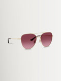 Coach pilot sunglasses gold frame merlot gradient lenses, imported from the UK
