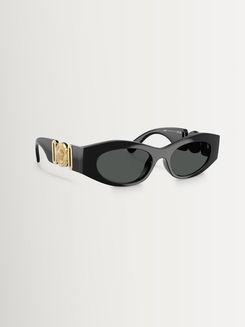 Versace black cat eye sunglasses grey lenses imported from the UK